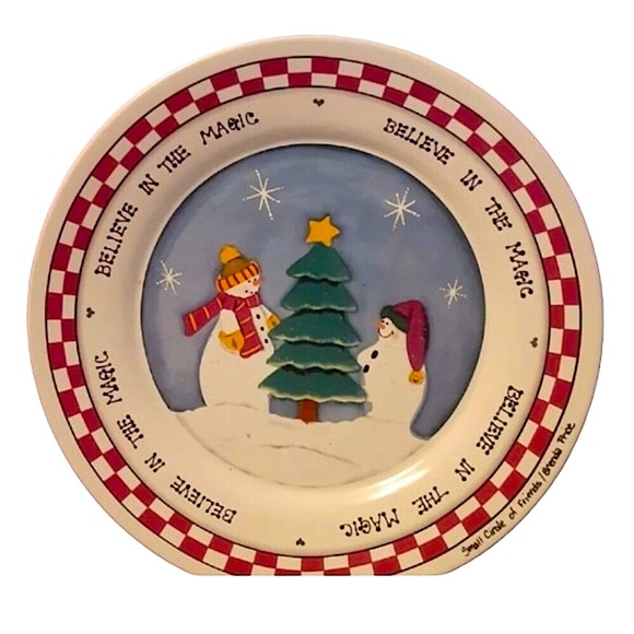 Vintage Christmas Plate - Picture 1 of 5